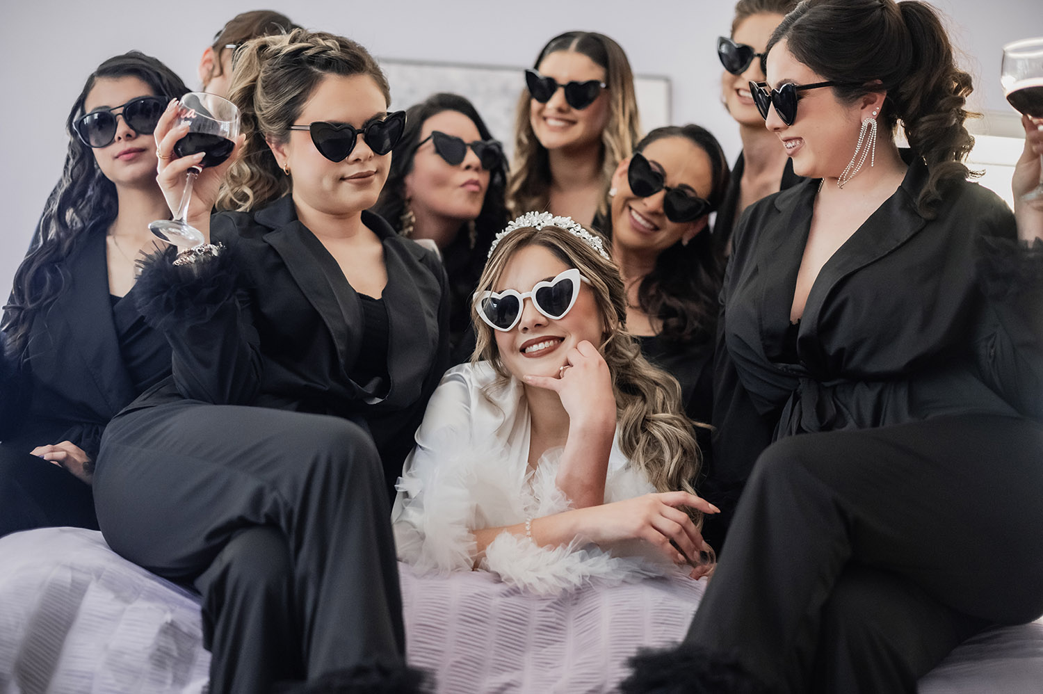 Southern California wedding couple photographed during their celebration
